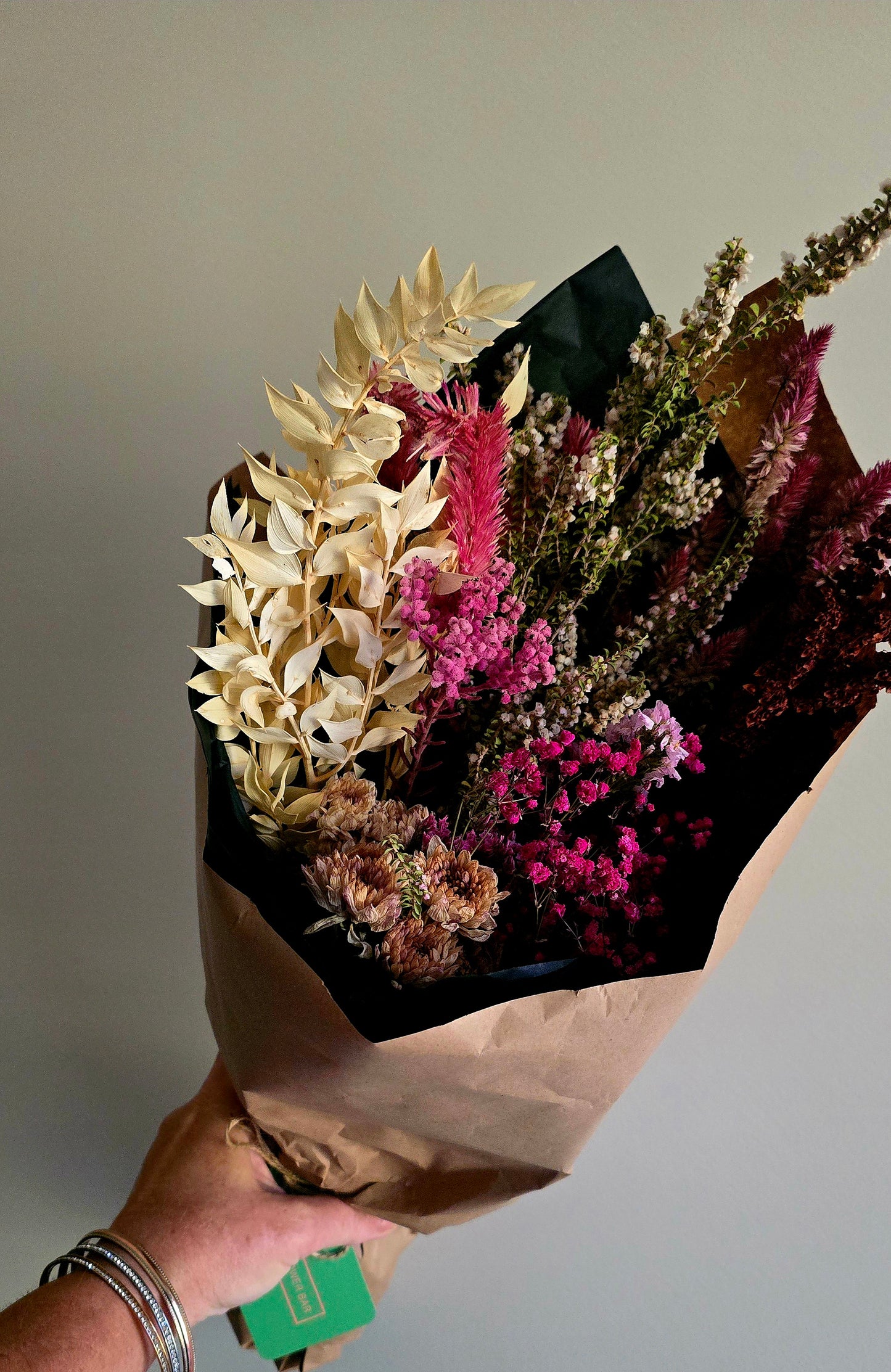 Florist Choice Posy's in 4 different shades.